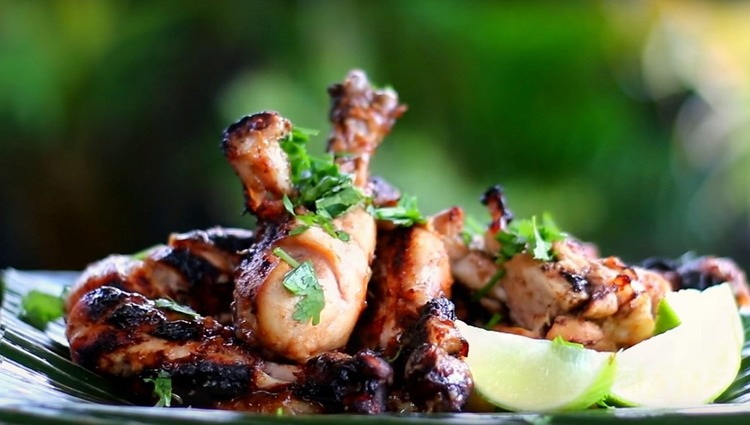 BBQ Chicken with Cilantro and Lime Recipe