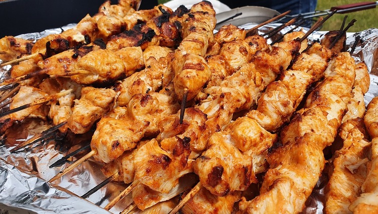 Skewered Chicken on the Grill Recipe