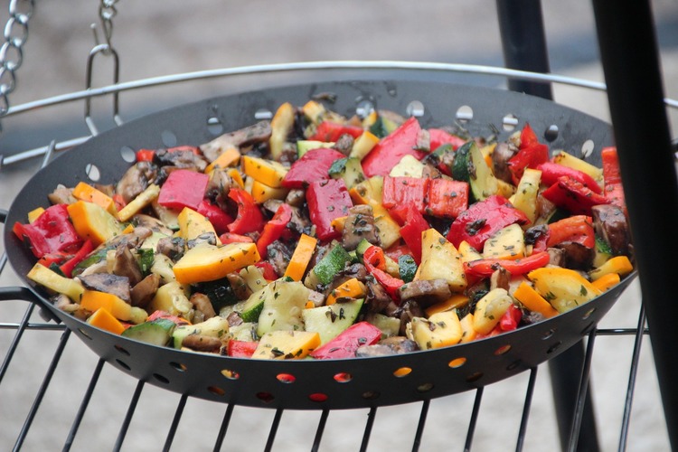 BBQ Stirfry with Peppers, Mushrooms, Zucchini and Butternut Squash